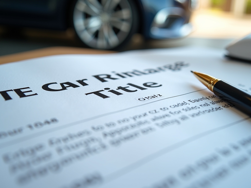 Car title document — Wyoming title loans