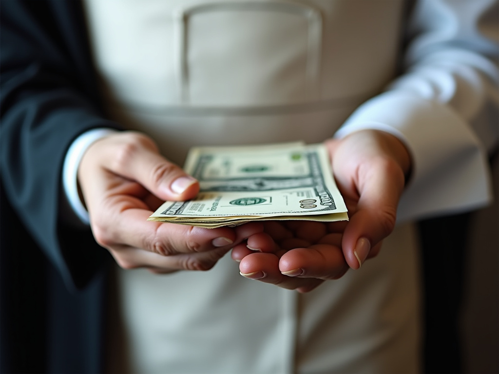 Cash handed over — car title loans