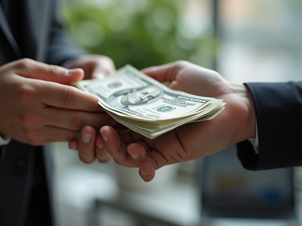 Cash handed over — title loans idaho