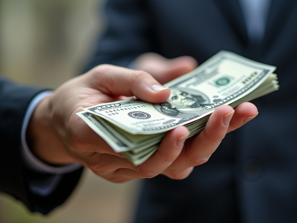 Cash handed over — title loans kansas
