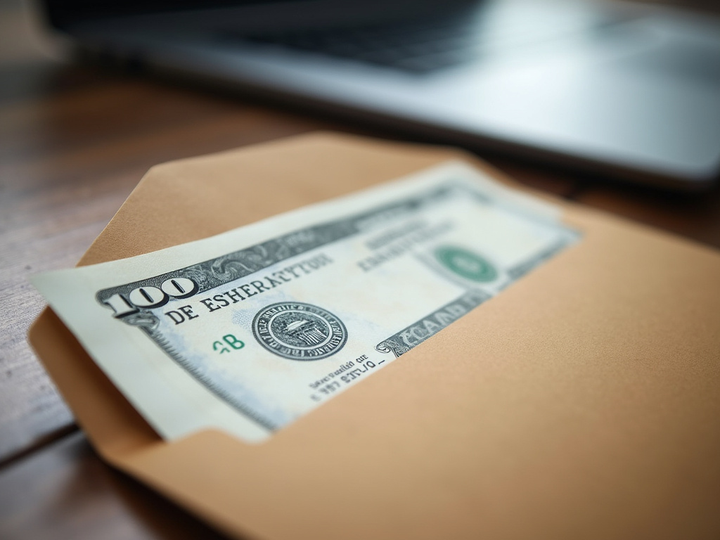 Cash payment envelope — car title loans