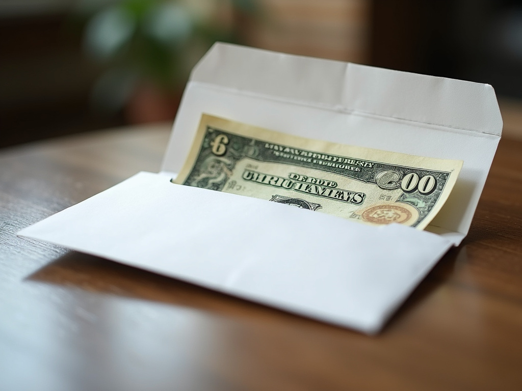 Cash payment envelope — car title loans