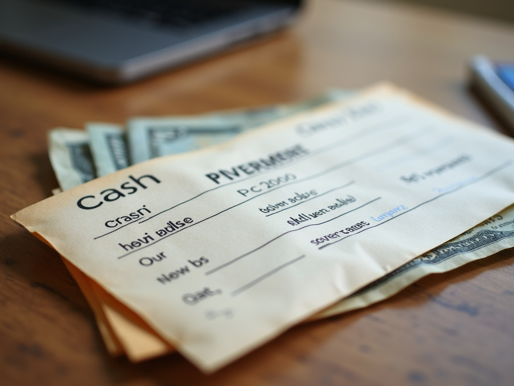 Cash payment envelope — car title loans