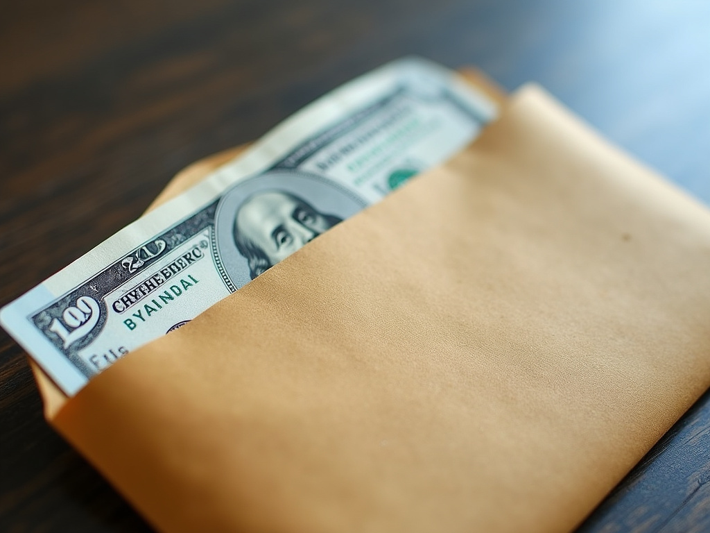 Cash payment envelope — car title loans