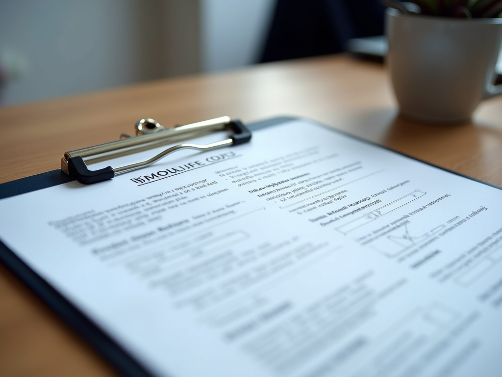 Clipboard with paperwork — door to door car shipping