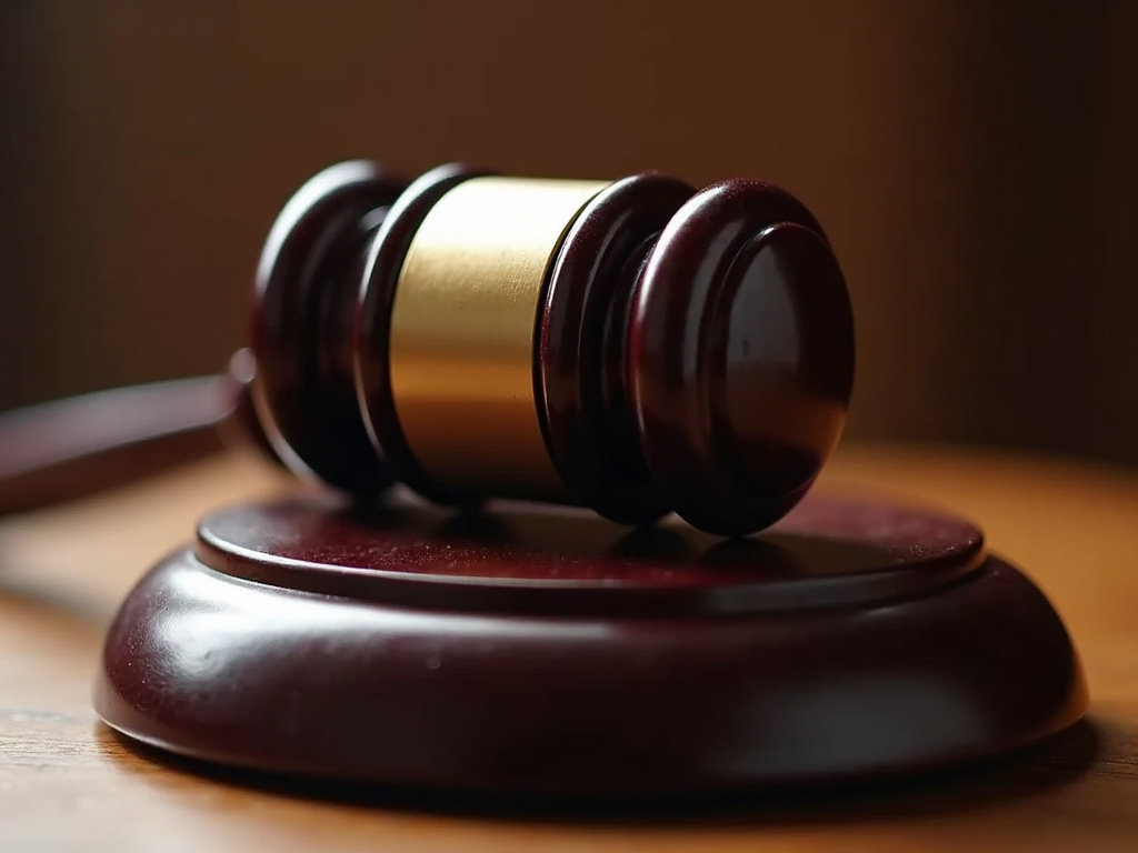 Courtroom gavel — slip and fall lawyer phoenix