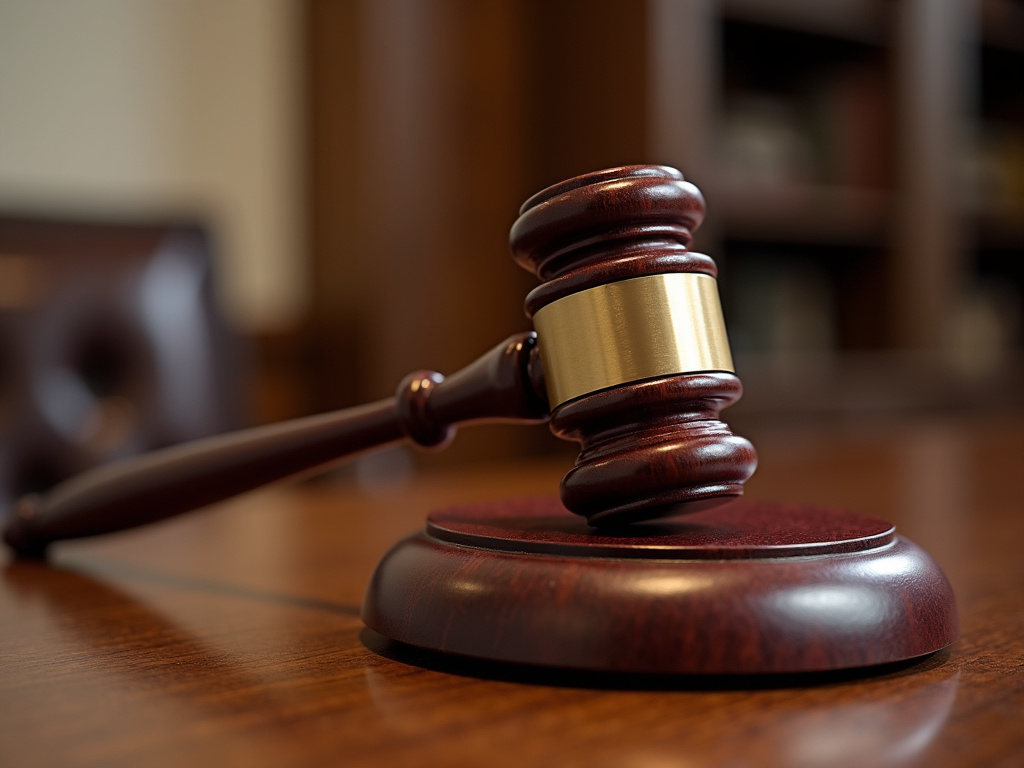 Courtroom gavel — slip and fall lawyer phoenix