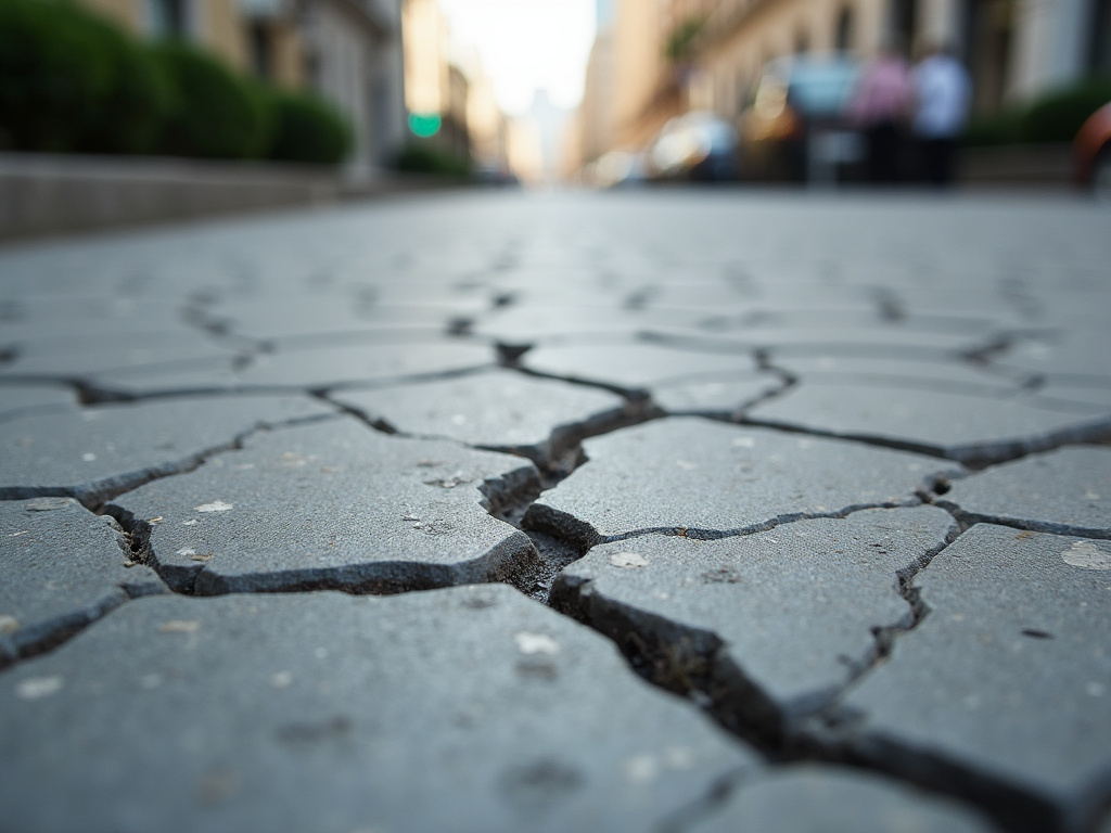 Cracked sidewalk — slip and fall lawyer phoenix