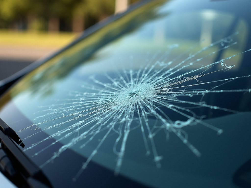 Cracked windshield — car accident lawyer phoenix