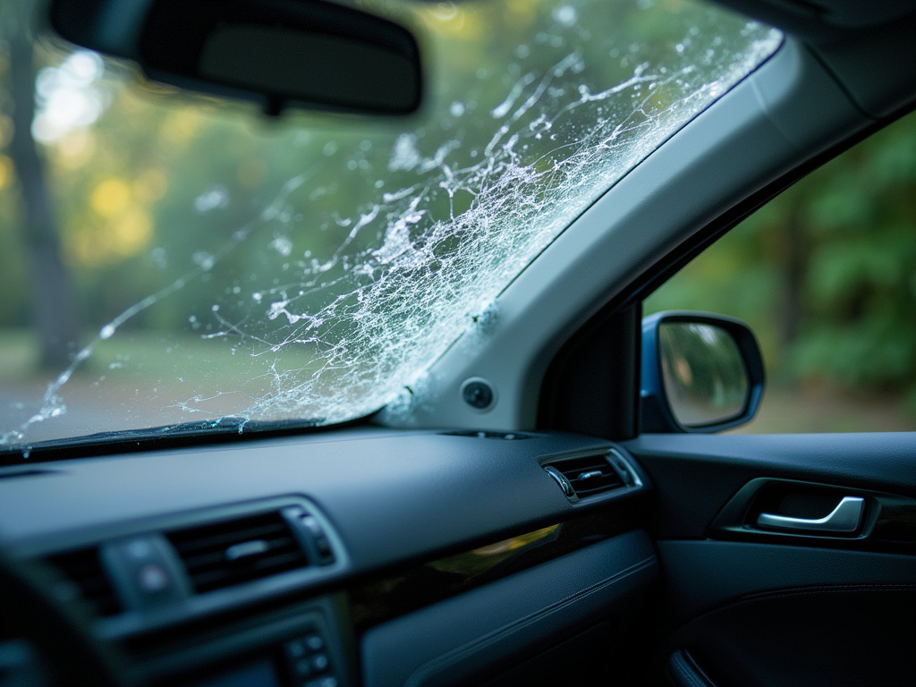 Cracked windshield — rideshare accident lawyer phoenix