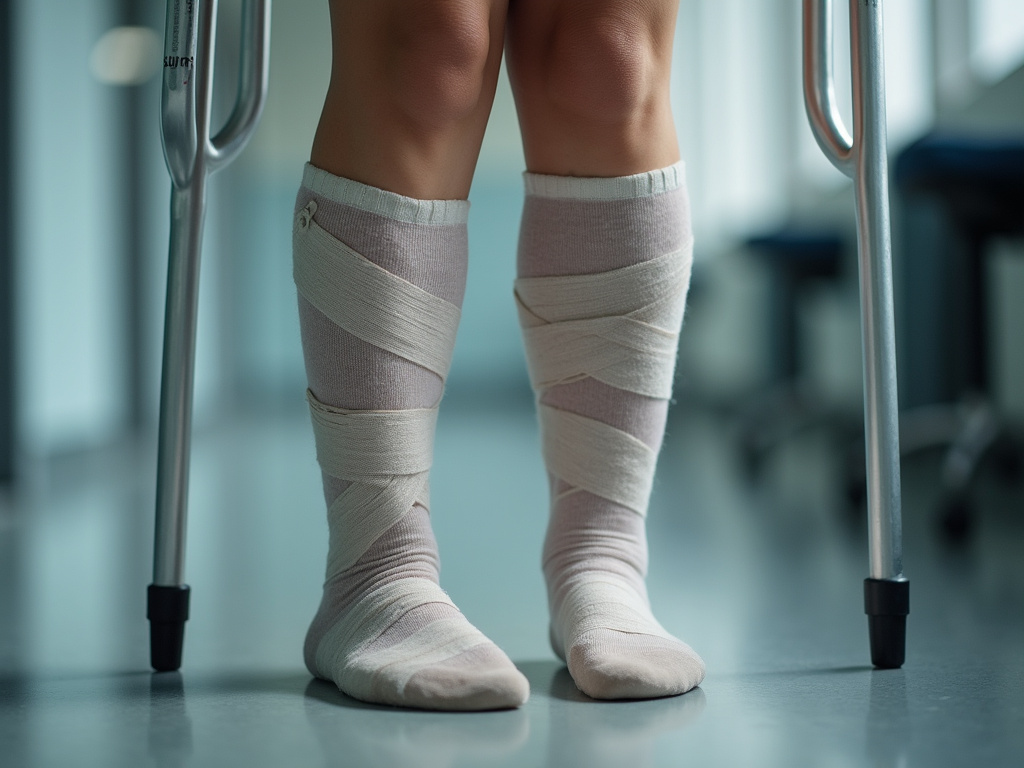 Crutches and bandages — accident lawyer phoenix