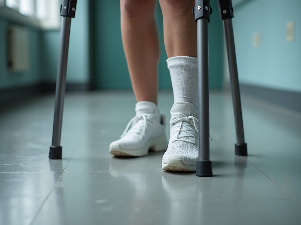 Crutches and cast — accident lawyer phoenix