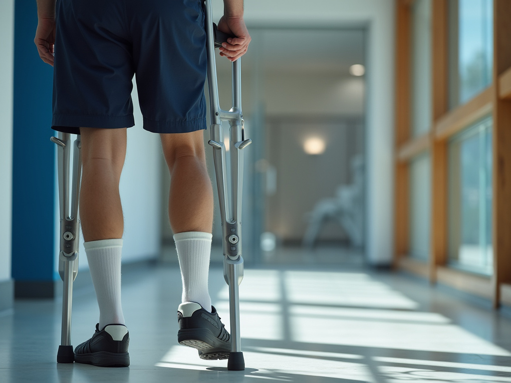 Crutches and cast — accident lawyer phoenix