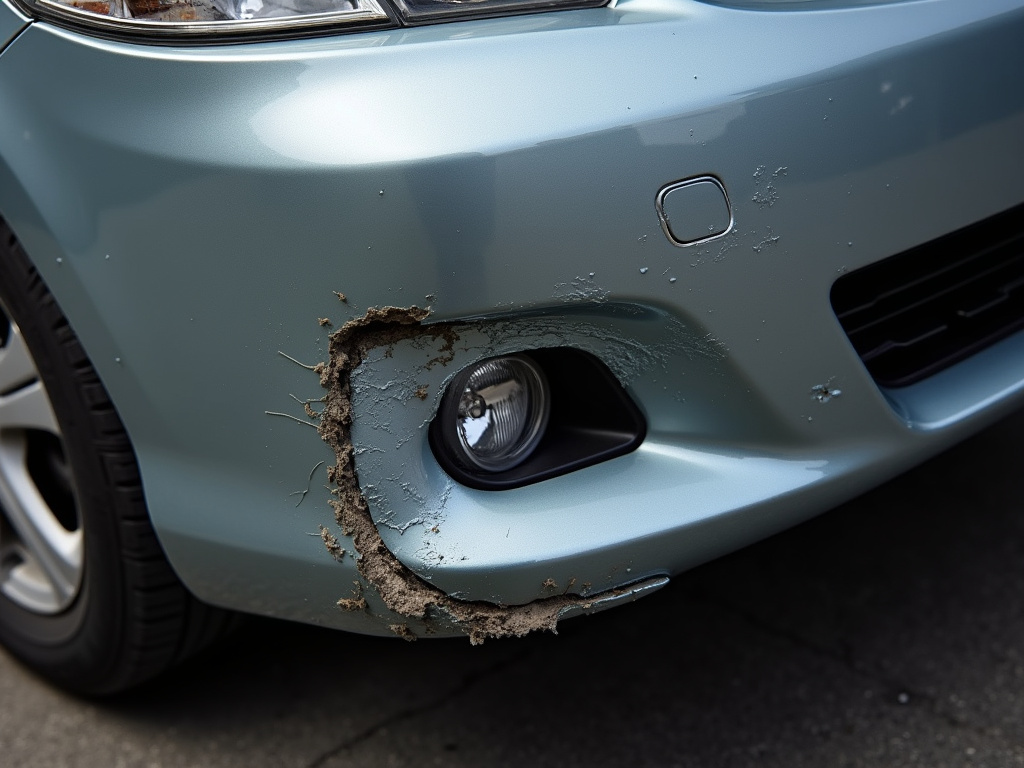 Damaged bumper — car accident lawyer phoenix