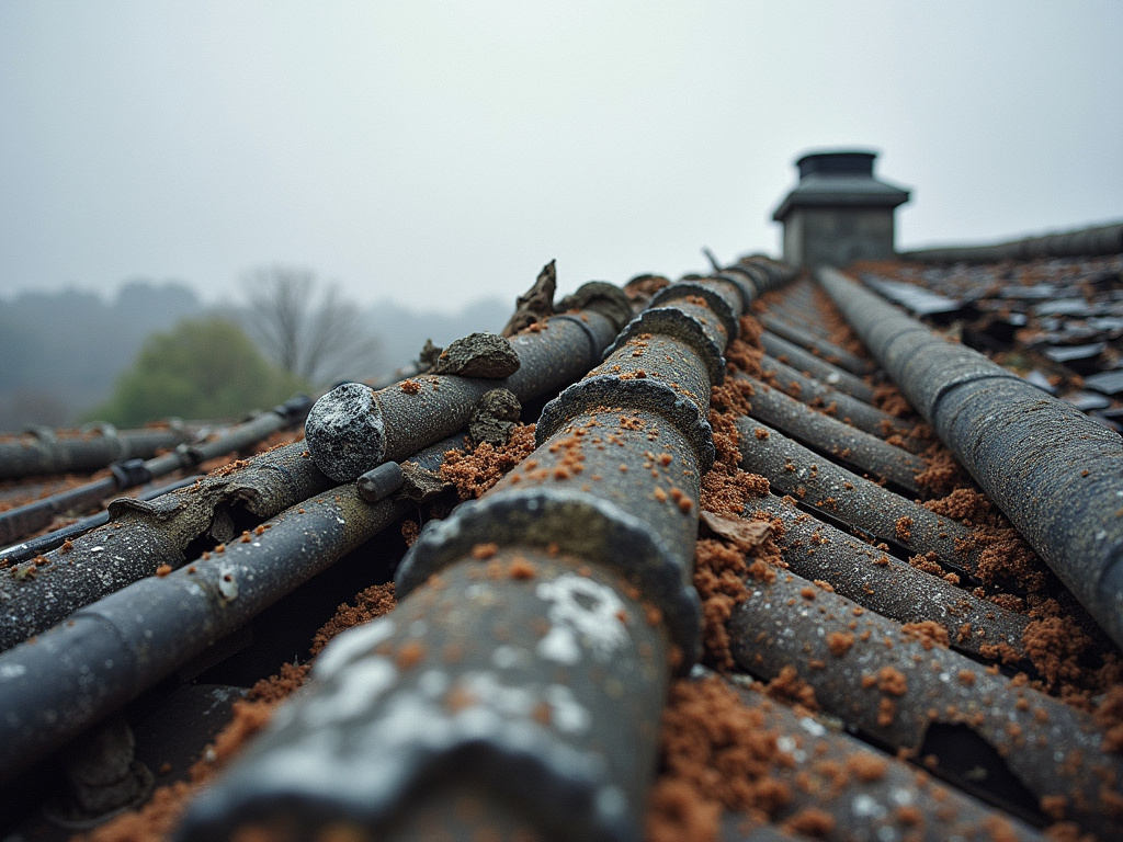 Damaged rooftop — roof repair dacula ga