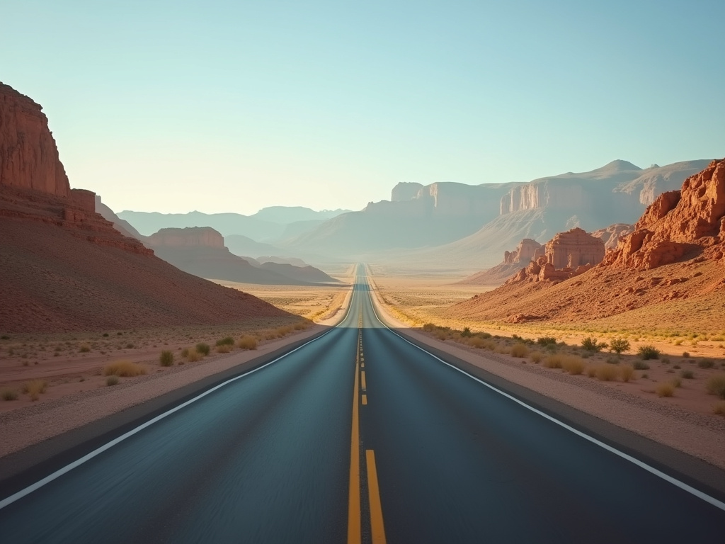 Desert highway — car shipping Arizona