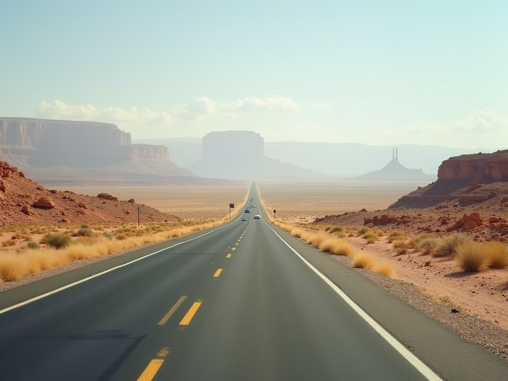 Desert highway — car shipping Arizona
