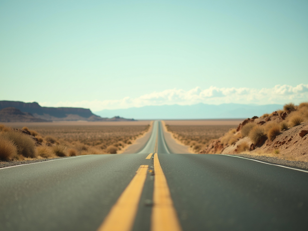 Desert highway — car shipping Nevada
