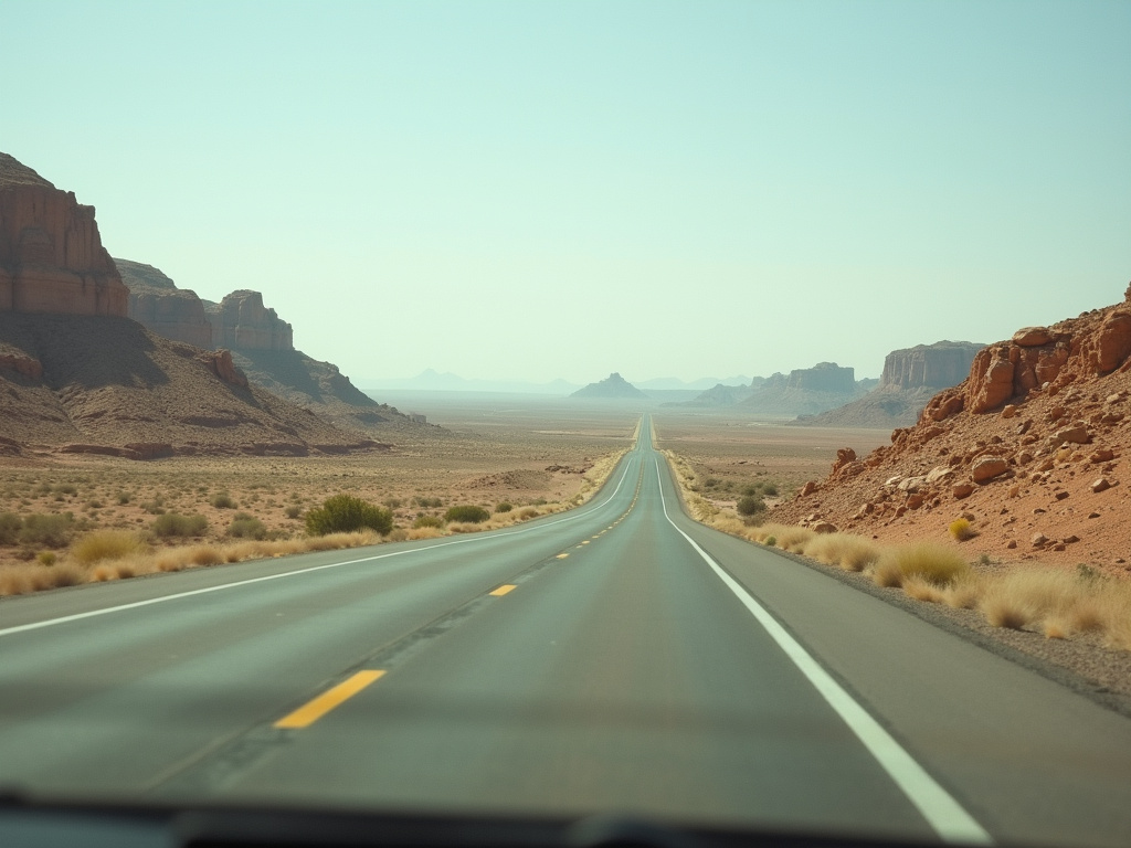 Desert highway — car shipping Nevada