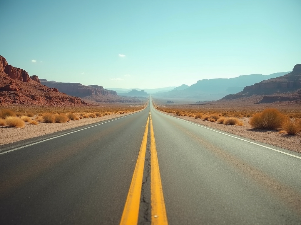 Desert highway — car shipping Nevada