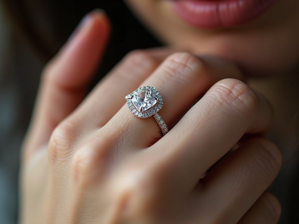 Diamond ring — lab grown diamonds
