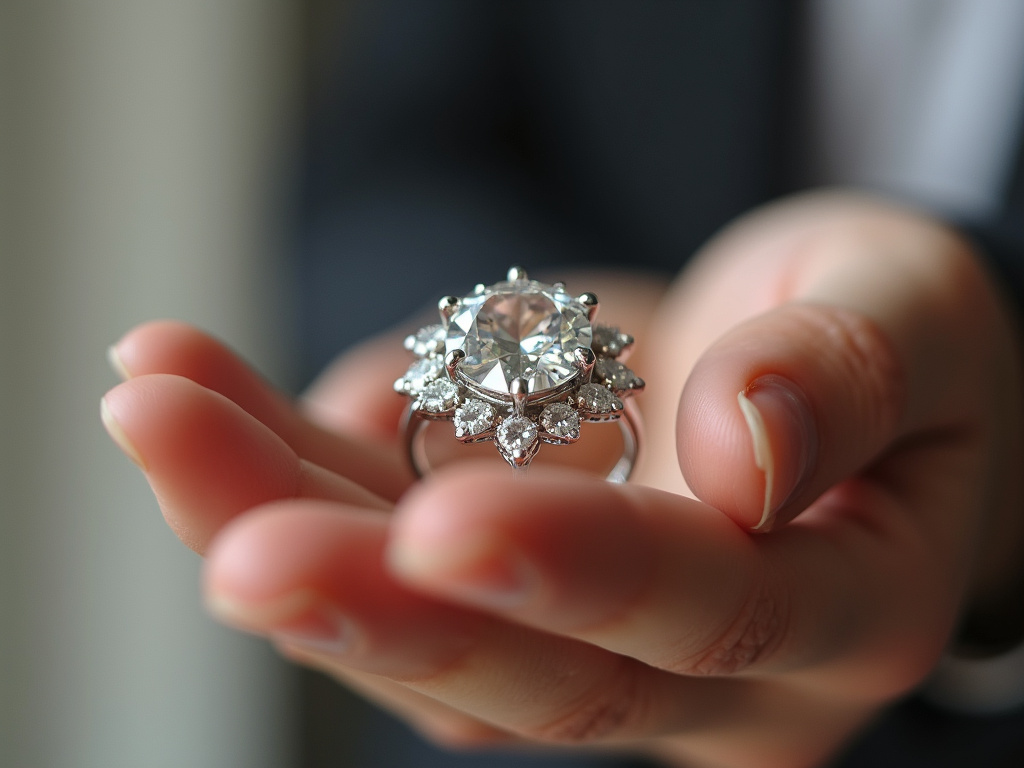 Diamond ring — lab grown diamonds