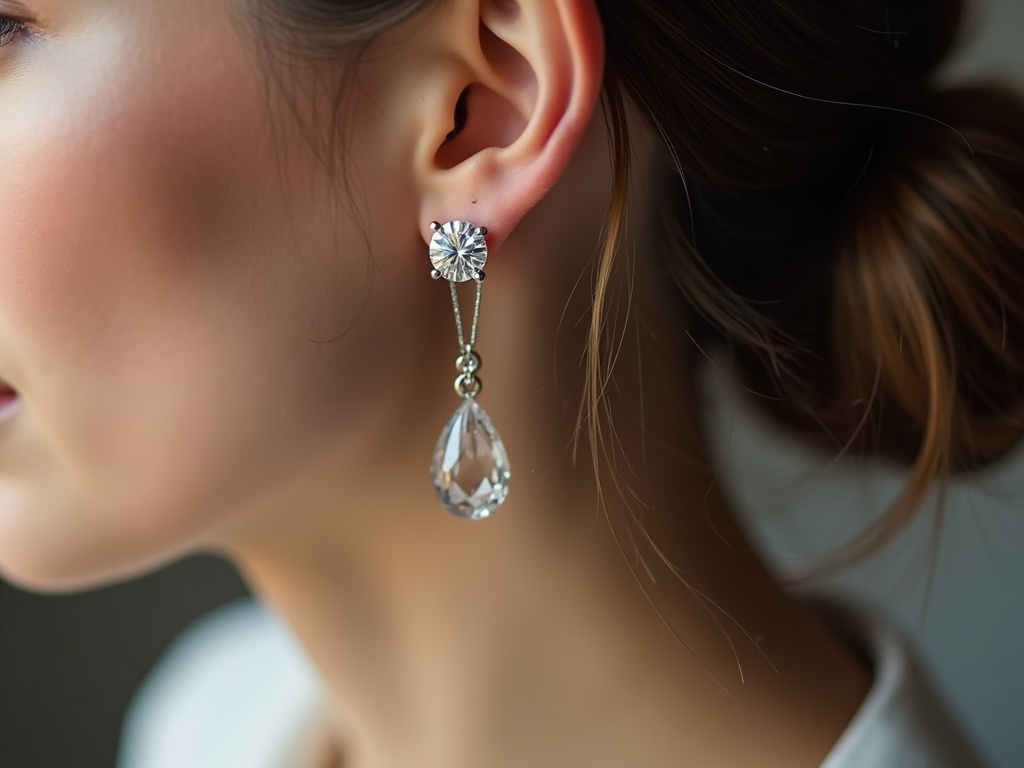 Diamond stud earrings — lab grown diamonds