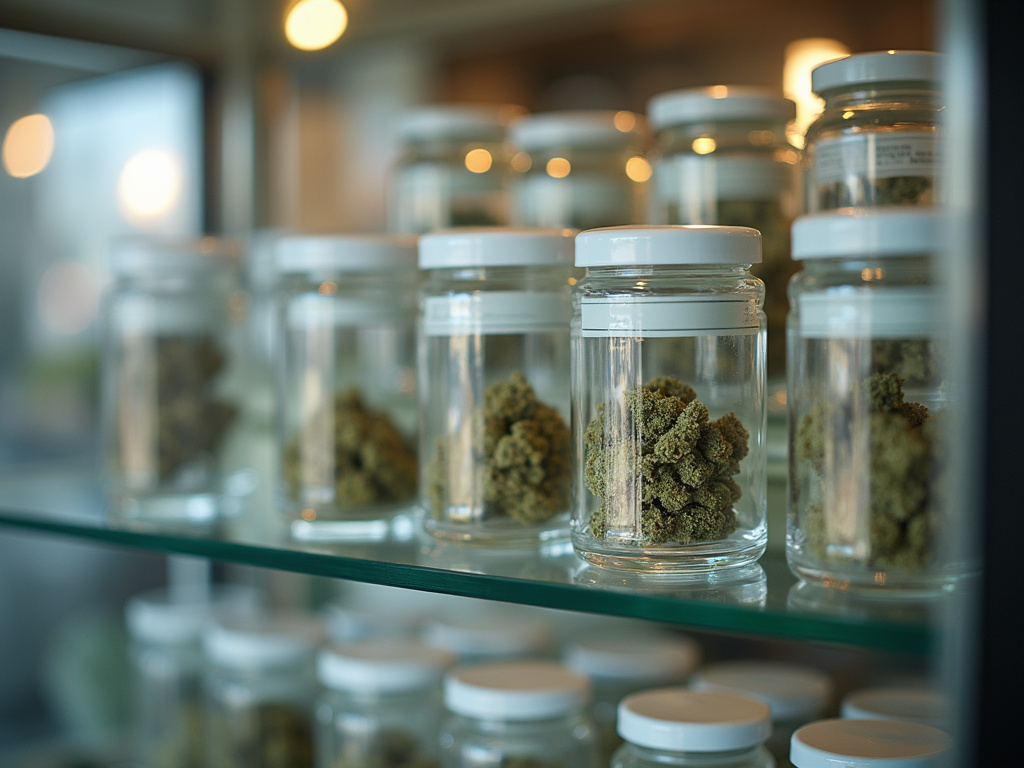 Dispensary display case — cannabis dispensary Maine