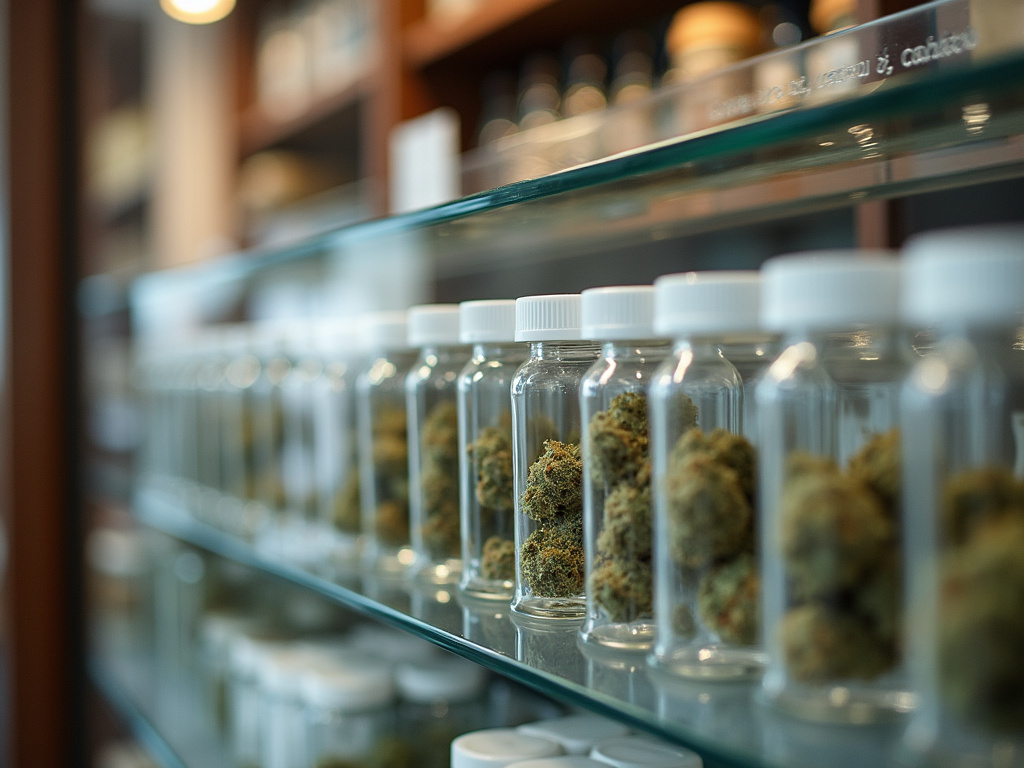 Dispensary display case — cannabis dispensary Maine