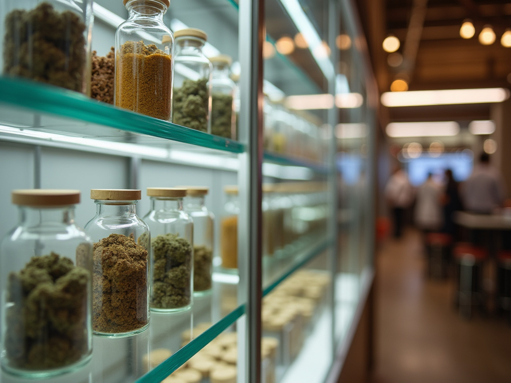 Dispensary display case — cannabis dispensary Maine