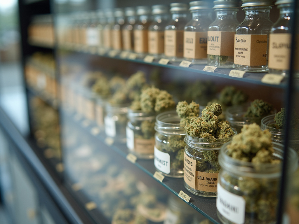 Dispensary display case — cannabis dispensary Maine