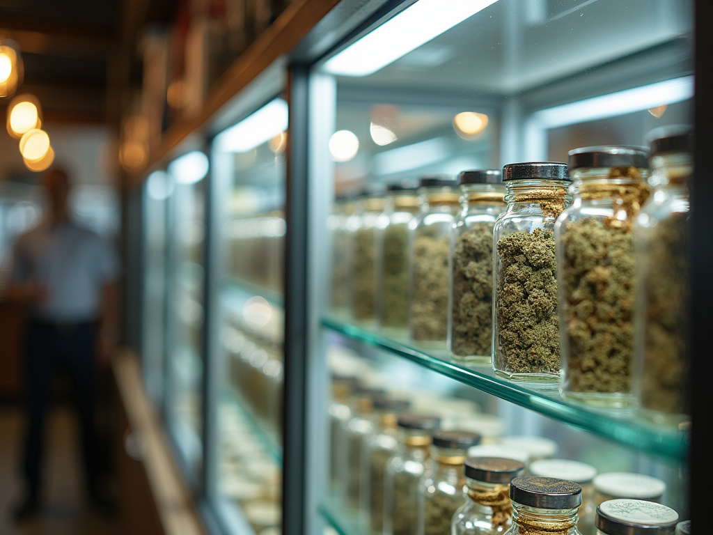 Dispensary display case โ cannabis dispensary Maine