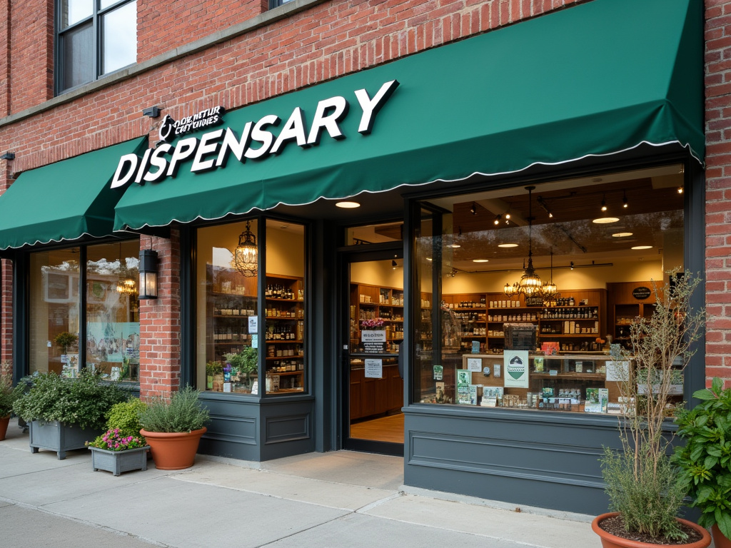 Dispensary storefront — cannabis dispensary Maine