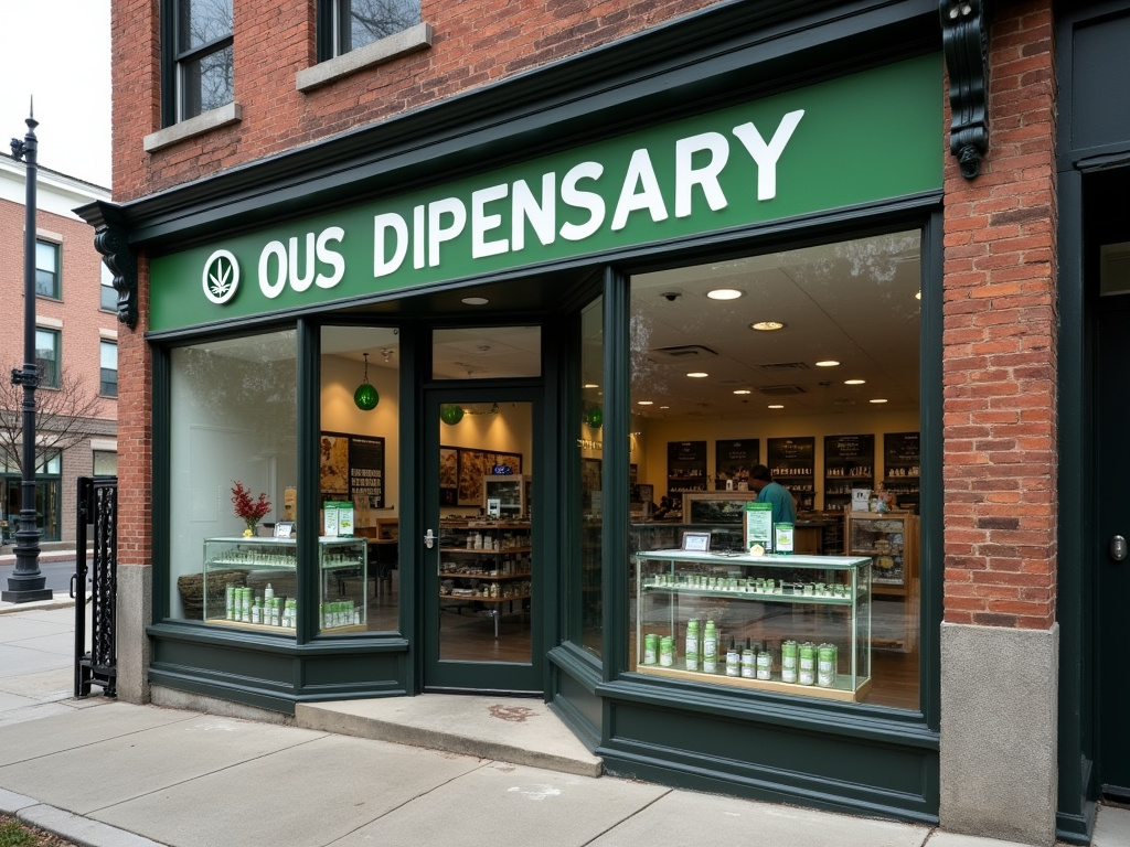 Dispensary storefront — cannabis dispensary near UMaine Orono
