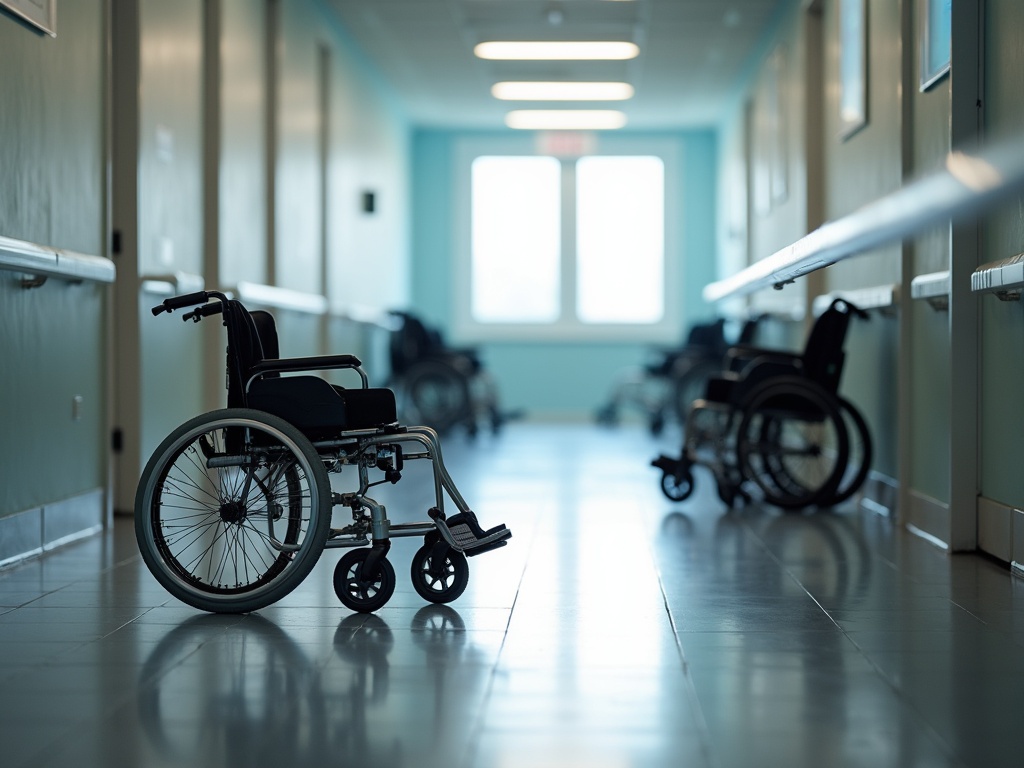 Empty wheelchair hallway — nursing home abuse lawyer phoenix