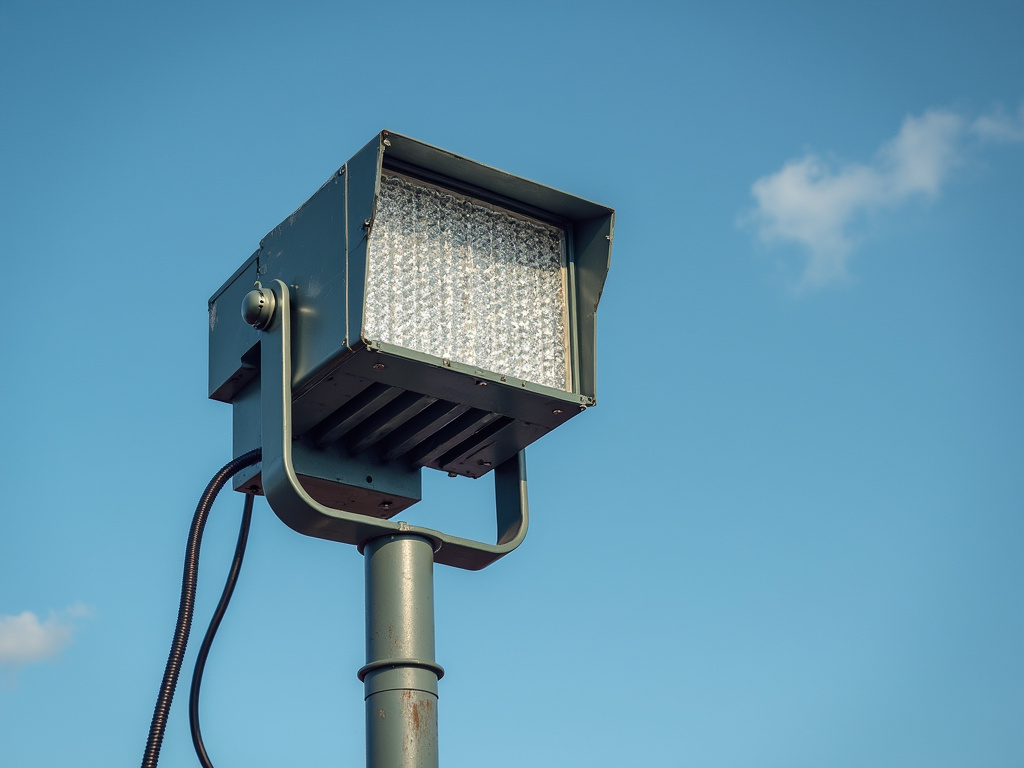 Floodlight tower — sports field solar lighting