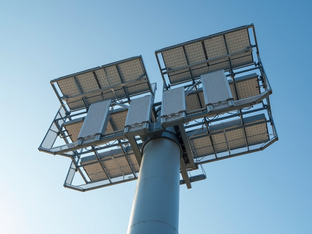 Floodlight tower — sports field solar lighting
