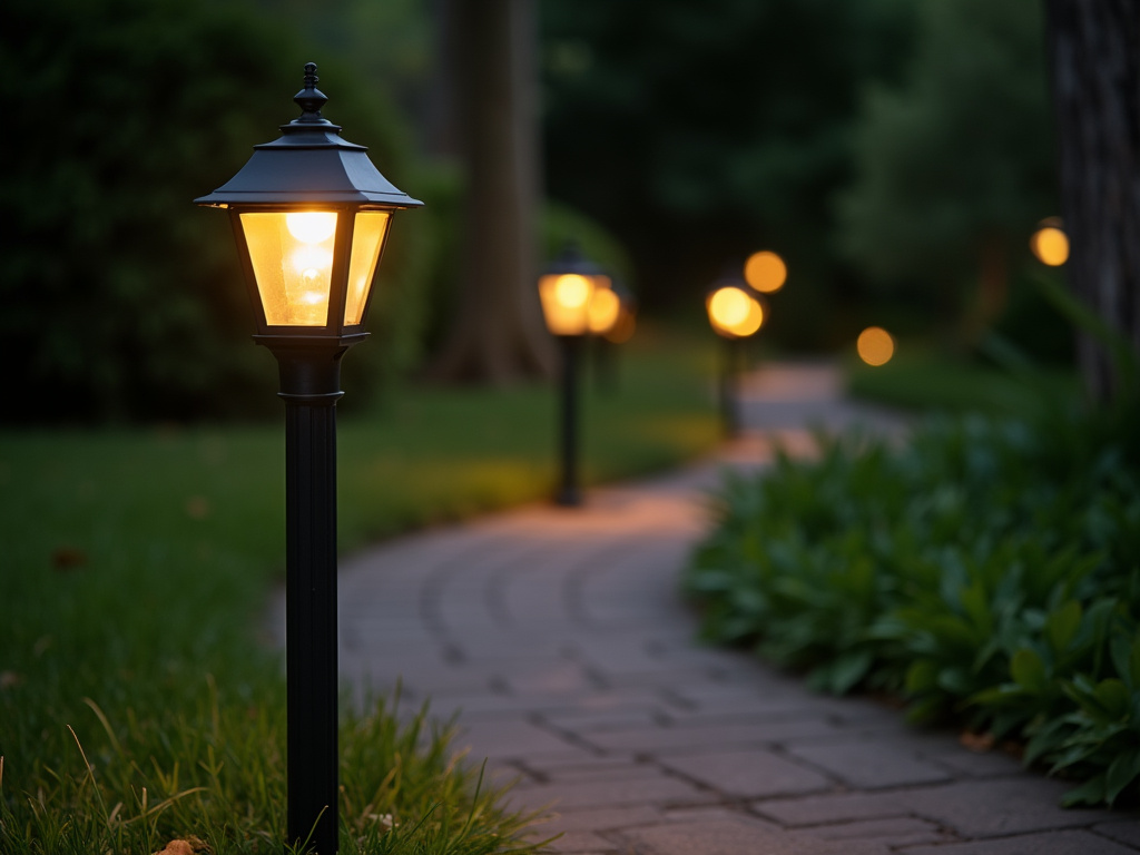 Garden pathway lights — solar monument light