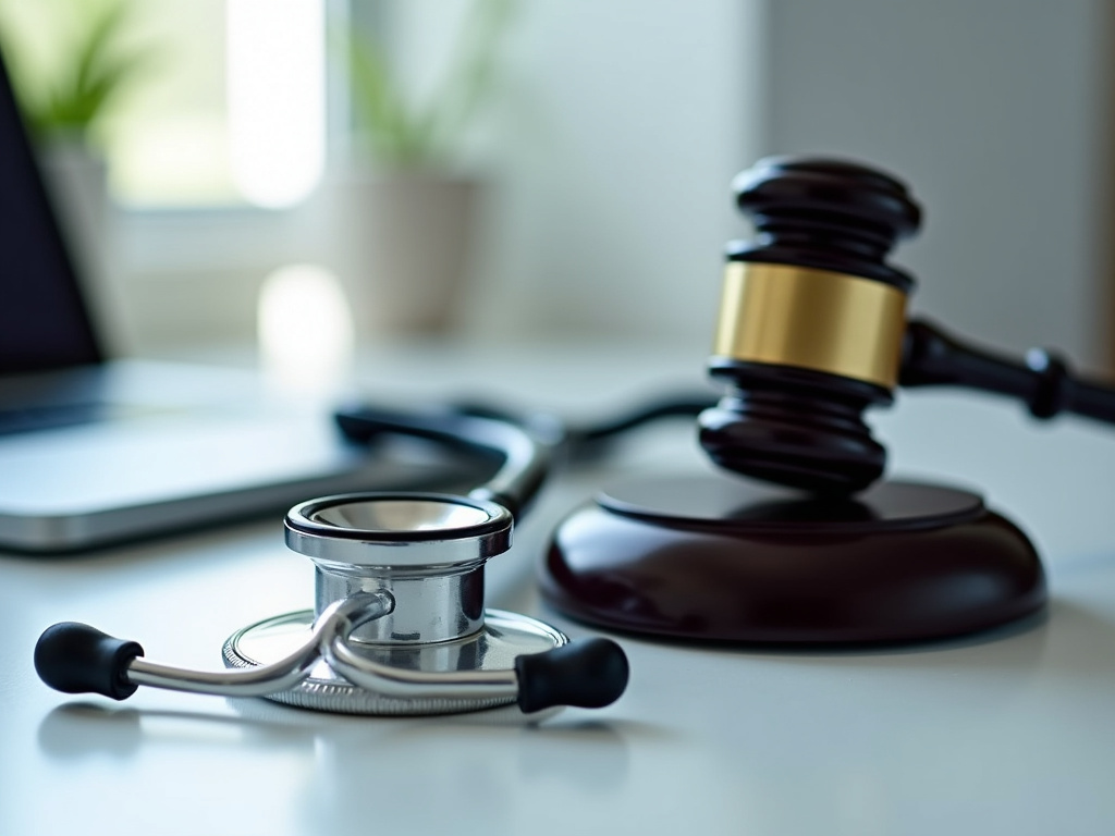 Gavel and stethoscope — serious injury lawyer phoenix