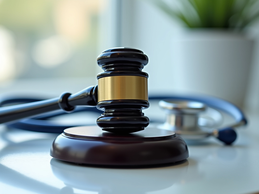 Gavel and stethoscope — serious injury lawyer phoenix