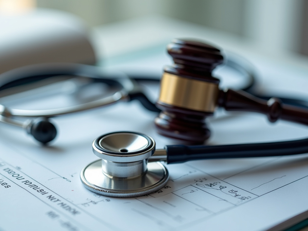 Gavel and stethoscope — serious injury lawyer phoenix