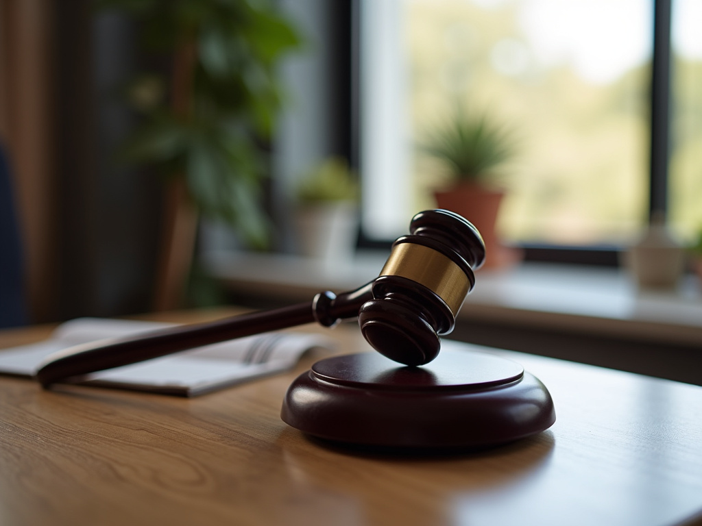 Gavel on table — BlckPanda law firm marketing
