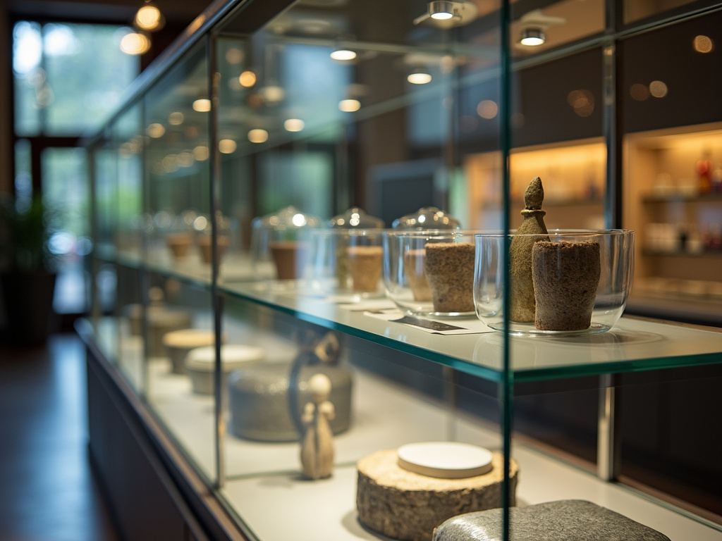 Glass display case — cannabis dispensary Holden Maine
