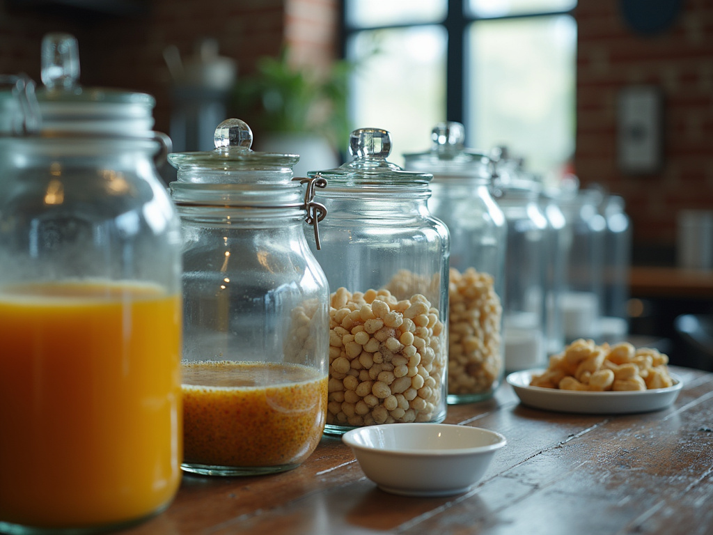 Glass jars — cannabis dispensary Bradley Maine
