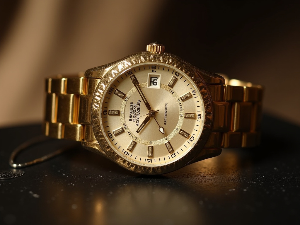 Gold wristwatch — cartier watches