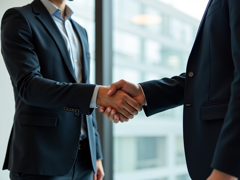 Handshake in office — BlckPanda case studies