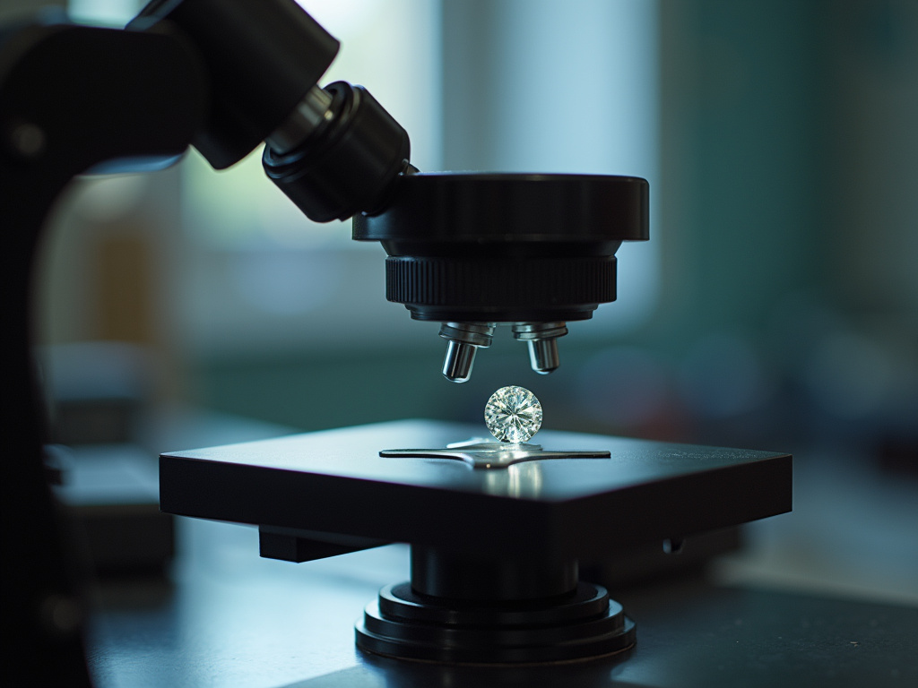 Jeweler's loupe — lab grown diamonds