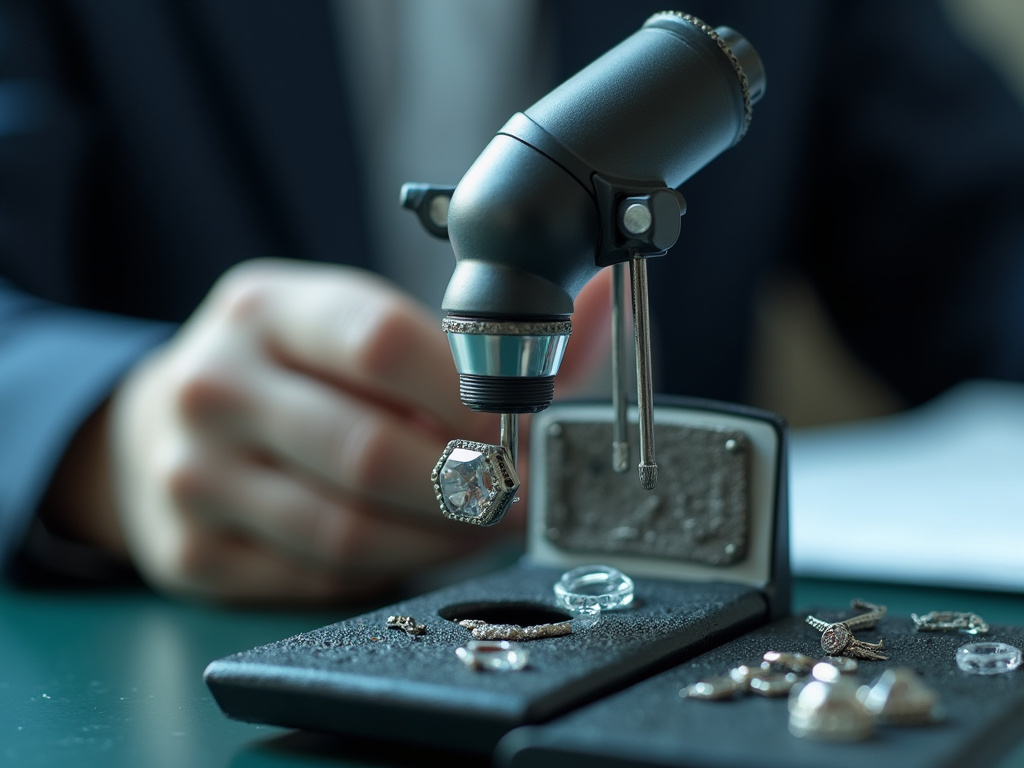 Jeweler's loupe — lab grown diamonds