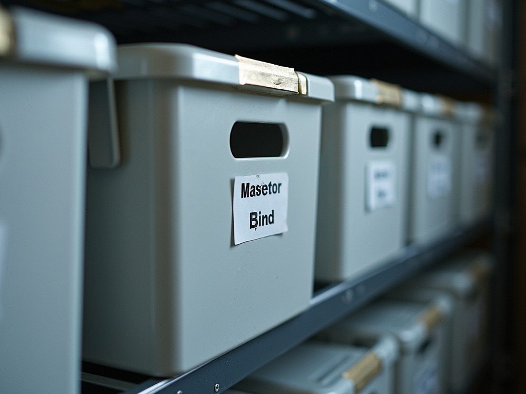 Labeled storage bins — home organization in Tucson