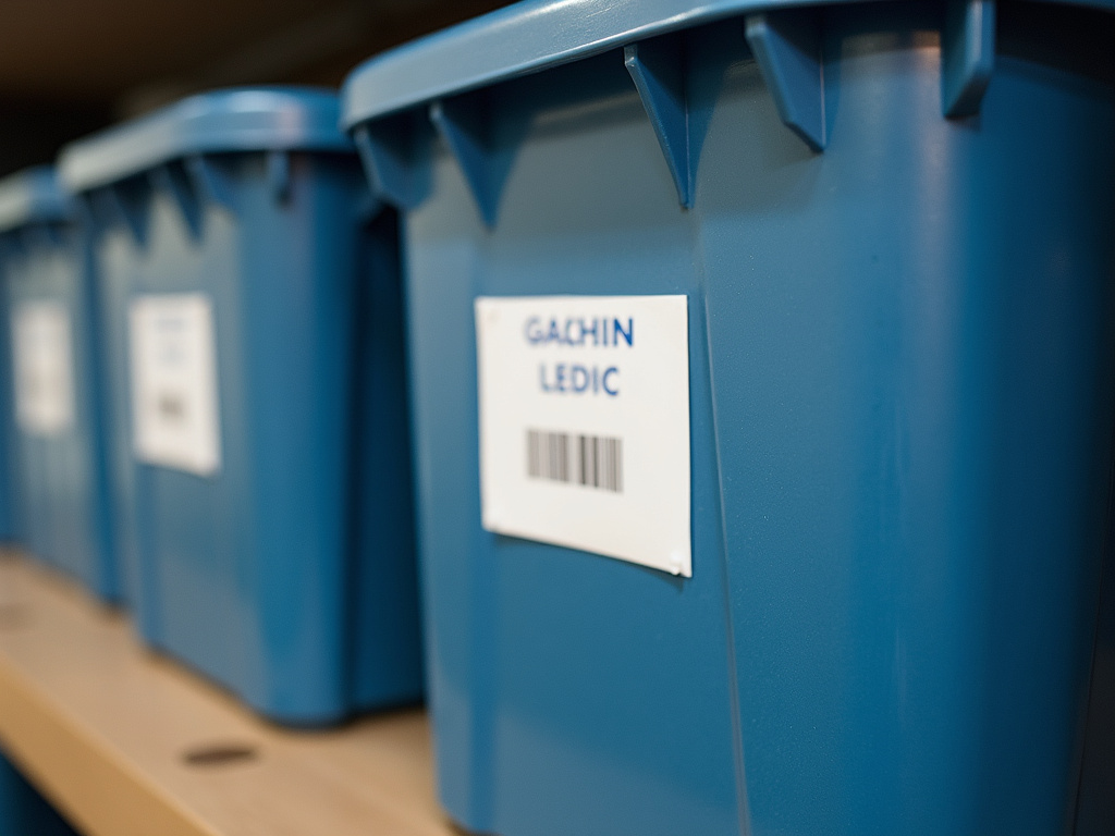 Labeled storage bins — home organization in Tucson